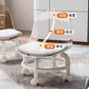 Banqueta de Roda Universal Acrílica Silenciosa para Crianças com Rodinha Cadeira Pequena Móvel para Casa Banqueta com Rodas Baixa