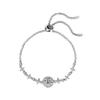 Pulseira de prata de lei S925 pulseira de diamante Mosan gipsofila bolsa redonda simples moda feminina tremolo outlet de fábrica ao vivo