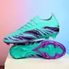 Zapatos de Fútbol de Punto sin Costuras Transfronterizos para Hombres y Mujeres, de Caña Baja Ag Tacos Largos para Césped Artificial Exterior Tf, Zapatos de Fútbol Profesionales en Stock