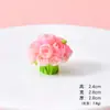 Accesorios de Resina de Flores Hermosas y Curación Simulada, Decoración de Bolsita Ciega DIY de Cesta de Flores, Adornos de Escritorio de Paisajismo de Jardinería