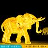 Escultura de elefante artificial luminosa de fibra de vidrio, personalizada, para jardín, patio, comunidad, decoración de pie.