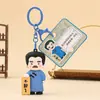 Llavero Creativo Temático de Lu Xun con Texto Interesante, Colgante para Mochila de Muñeca Cultural Estilo Chino, Divertido Regalo Souvenir para Estudiantes