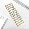 Tiras para Unhas de Manicure Olho de Gato com 24 Peças, Venda Direta de Fábrica de Diversas Unhas Prontas, Unhas Postiças Usáveis Atacado Personalização