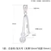 Hebilla de Seguridad de Plata de Ley S925 Hebilla de Clip para Hombres y Mujeres Hebilla de Semilla de Melón de Jade Hetian Accesorios DIY Cabezal de Hebilla Colgante de Jade