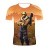 Amazon comércio exterior verão explosões camiseta masculina manga curta 3D Fortaleza Noite impressão criativa camiseta masculina uma geração de cabelo