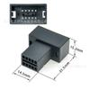 2322610-1 Carcasa de Conector Macho y Hembra Negra Adecuada para Conector Macho y Hembra Audi 10P Conector Automotriz Conector de Carcasa de Plástico