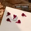 Accesorios Populares para Uñas con Forma de Moño Resina Borgoña Cinta Flujo Mini Pajarita Estéreo Accesorios para Uñas Venta al por Mayor
