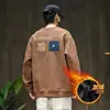 Otoño 2026 Nuevo Sudadera de Alto Nivel Estilo Americano para Hombre Otoño/Invierno Holgada Estilo Callejero Fresca Camiseta de Manga Larga de Alto Nivel para Hombre Top