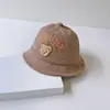 Chapéu de bebê outono chapéu de pescador fofo super fofo urso bebê primavera e outono veludo cotelê masculino e feminino chapéu de bacia de bebê inverno