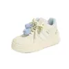 Zapatos Blancos 2025 para Mujer Invierno Estilo Coreano Ins Estudiantes Femeninas Casual Flor Versátil Tenis Disparo Callejero Y9971-2