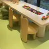 Escritório de Vendas Mesa e Cadeira Infantil Combinação Piso Elevado Shopping Center Área de Brincar Sala de Aula Educação Infantil Mesa de Artesanato Retangular