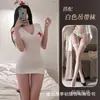 Tamanho Grande Nova Lingerie Sexy Costas Xadrez Uniforme de Enfermeira Sexy Uniforme de Enfermeira Conjunto Tentação Feminino Dropshipping