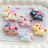 Caricatura Caballo Lindo Año del Caballo Caballo de Madera Pony Hecho a Mano DIY Joyería Pegamento de Crema Accesorios de Resina Hebilla de Zapato con Agujero Kit de Materiales