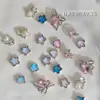 Nova Joia para Unhas Artísticas Estilo Ins Cor Mocha Olho de Gato Estrela Diamante Laço de Diamante Estéreo Bola de Diamante Pêssego Coração Acessórios