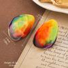 Pendientes Vintage Antiguos de Época Serie de Pintura al Óleo Van Gogh Flor de Aceite Goteante Borla de Perla Pendientes Joker Venta al por Mayor