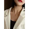 Marca Gargantilla europea y americana collar geométrico irregular cadena para clavícula femenina ins frío simple acero de titanio P987