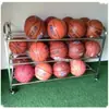 Cesta de almacenamiento de baloncesto de acero inoxidable voleibol acero inoxidable baloncesto almacenamiento práctica móvil plegable carro colocación combinación