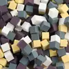 Esponja degradada para manicura, bloque de mini tofu de 1 cm, especial para aplicar gel, difuminar rubor, almohadilla cuadrada pequeña, agarre de lápiz, borla