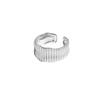 464 Anillo de Raya Geométrica Estilo Frío INS Estilo Coreano Nicho Diseño Sensación Personalidad Combinable Plata Esterlina S925 Anillo para Mujer