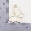Nuevo Colgante de Mariposa de Esmalte de Color Sólido Estilo Chino Accesorio de Joyería Hecho a Mano DIY Pendientes Collar Cadena de Teléfono Accesorios con Cuentas