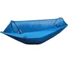Hamaca de Exterior con Mosquitero, Hamaca Automática de Apertura Rápida Doble/Individual de Tela de Paracaídas, Hamaca de Exterior para Niños