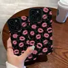Uau, capa de celular com estampa de beijo, estilo garota popular doce e descolada, capa macia anti-queda com proteção total, fabricante de capa protetora de celular personalizada da moda