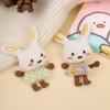 Nuevo Tejido Lindo Dibujo Animado Conejo Broche Bolsa Zapatos Calcetines Ropa Pasador Joyería DIY Accesorios Accesorios