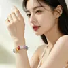 Pulsera de Cristal Multi-Precioso Natural para Mujer, Amatista, Cuarzo Rosa, Citrino, Pulsera de Cristal Dopamina Transparente al por Mayor