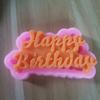 Molde de cozimento criativo Feliz aniversário Feliz aniversário e outras letras forma bolo decoração molde de silicone