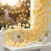 Vinha de Flor de Cerejeira Amazon 135 Flores 1,8m Flores Artificiais de Seda para Casamento Decoração de Hotel Casa Arranjo Floral Simulado Buquê