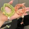Pulseira Duplo Círculo Garra de Gato e Bodhi Fofa para Alunos Enrolarem nos Dedos, Pulseira Macia e Divertida, Doce e Bonita para Casais e Melhores Amigos