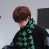 Lenço pequeno estilo ins coreano para meninas, lã tricotada para outono e inverno, aquecedor de pescoço versátil estilo coreano para estudantes, em estoque