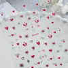 Adesivo de Unha Sol Coração com Borda Dourada Plano Versátil Estrela e Lua Padrão DIY Adesivo de Arte de Unha Joia Estilo Dh