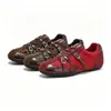 Zapatos de Entrenamiento Antideslizantes de Suela Blanda Alemanes para Mujer, Otoño 2026, Hebilla Cuadrada Doble de Metal, Superficie de Cuero Retro, Bloques de Color, Zapatos Versátiles para Mujer