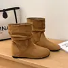 Botines de mujer de alta gama, modernos y versátiles para otoño e invierno 2026, botines cortos, a la moda y con estilo, con un look moderno y chic, y un nuevo diseño de suela plana