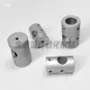 Tubo de Acero Inoxidable Eje Liso Conector de Tres Vías Tipo T Soporte de Abrazadera Fija Cruzada Pieza de Conexión de Soporte Junta Fija Abrazadera de Tubo Sujetador