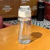 Taza de pajita rebotante de celebridad de internet, simple, gran capacidad, para estudiantes hombres y mujeres, taza de agua portátil, para estudiantes, deportes al aire libre, anticaída