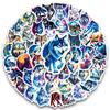 Compra Directa Transfronteriza de 56 Divertidos Pegatinas de Dibujos Animados con Lobos de la Pradera para Motocicletas, Cuadernos y Diarios, Pegatinas Decorativas de Moda