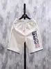 Venta Directa de Fábrica Pantalones Cortos Casuales de Moda para Hombre con Estampado de Letras, Cintura Elástica con Cordón, Pantalones Versátiles de Moda de Cinco Puntos