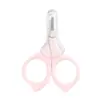 Venta al por mayor de fábrica Tijeras para Bebé de Acero Inoxidable Reparación de Uñas Casera Tijeras para Uñas de Bebé para Cortar Uñas Tijeras Pequeñas Antiaplastamiento