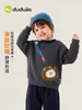 Dududu Home Ropa de Invierno con Forro Polar para Niños Sudadera de Manga Larga Cálida para Niños Ropa de Invierno para Niñas Tops Engrosados Ropa Infantil Moderna