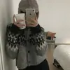 Enviado. Cárdigan de punto con patrón Fair Isle estilo coreano, corte holgado y relajado, perfecto para crear un look elegante y acogedor