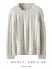 Suéter de Cachemira Pura Tejido Suéter de Cachemira Versátil Suéter Pulóver Top para Mujer Nuevo Cuello Redondo Otoño e Invierno Grueso
