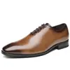 Zapatos de vestir de cuero genuino estilo japonés, modelo nuevo 2026, con cordones, punta fina, efecto desgastado para hombre, calzado formal para jóvenes caballeros, zapatos con cordones disponibles para venta al por mayor