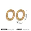 Anillo Abierto de Acero Inoxidable Chapado en Oro Real de 18 Quilates con Forma de Torcedura Anillo de Conexión Aro para Saltar Accesorios para Joyería DIY Pulsera Collar