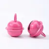 Sino Redondo Colorido 17mm, Sino Colorido Pintado Artesanalmente DIY Doce, Pequenos Acessórios para Coleira de Sino de Animal de Estimação Redondo