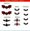 Pegatinas de pared de murciélago tridimensionales 3D de Amazon, decoración de dibujos animados para Halloween, mascotas, diseño de escena de ventana 16