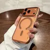 Funda para Teléfono Móvil Iphone17 Ultra-Delgada Mate con Agujero Grande Galvanizado Sensible al Tacto Carga Magnética Apple 16 Anticaídas Dura
