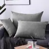 Cojín x Respaldo Sala de Estar Cojín Decorativo Almohada Grande Funda de Sofá Rectangular Naranja Gris Azul Arroz Verde Rosa Amarillo Otro