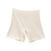 Shorts de Segurança Anti-Exposição Sem Costura Plus Size para Mulheres, Finos de Cintura Alta Controle de Barriga Dois em Um Seda de Amora Base Antibacteriana